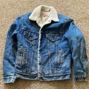 Vintage Sherpa lined Levi’s Jean Jacket